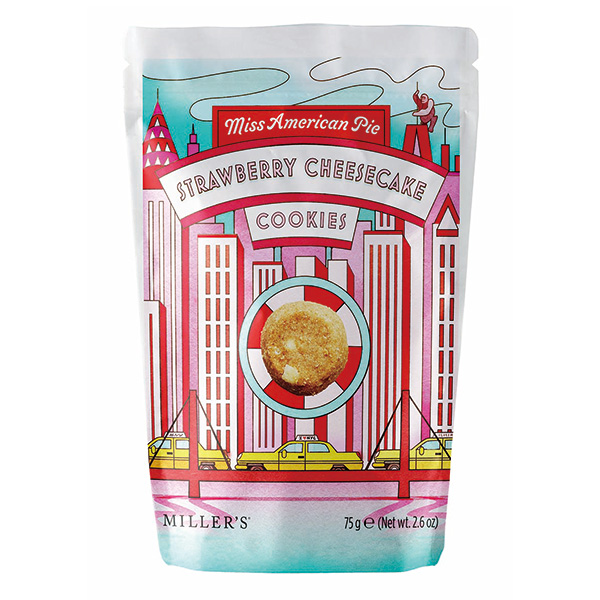 ミラーズ ミスアメリカンパイ ストロベリーチーズケーキ クッキー 75g
