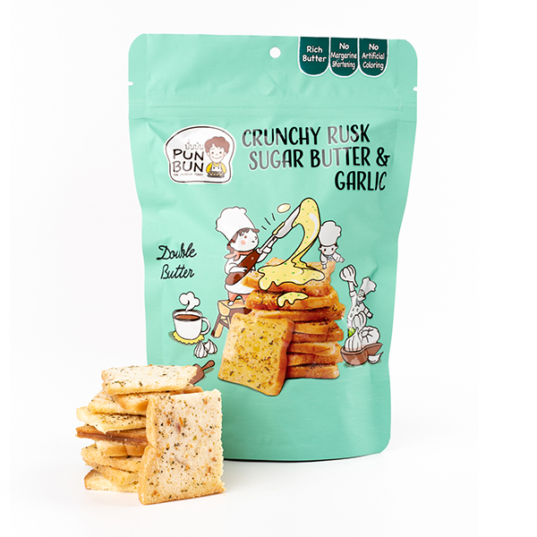 プンブン クランチーラスク シュガーバター＆ガーリック 60g